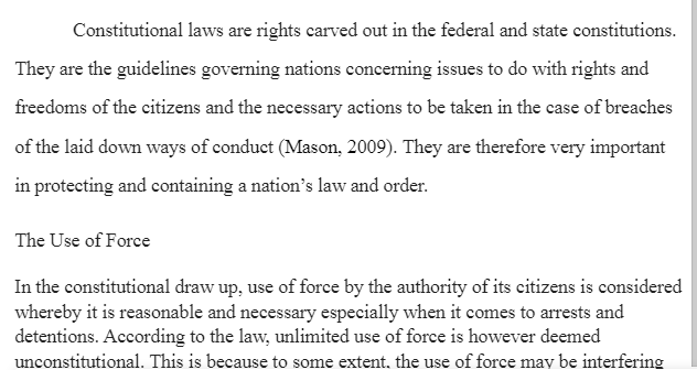 U.S Constitutional Laws