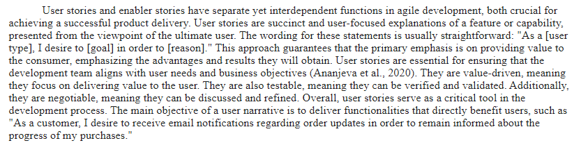 User Story and Enabler Story-BIT-415