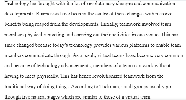 Virtual teams Vs. Traditional teams