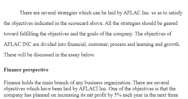 AFLAC Inc Strategic Objectives