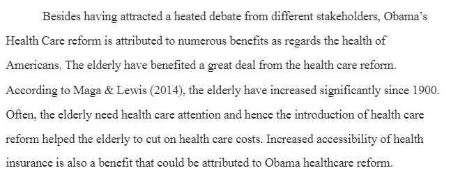 Benefits of Obama’s Health Care Reform