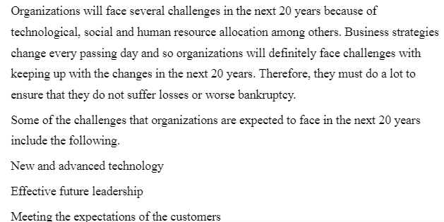 Biggest Challenges Facing Organizations