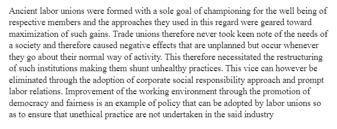 Eliminating Unethical Behavior in Collective Bargaining