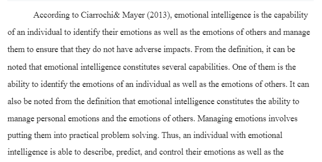 Emotional Intelligence and Effective Leadership 