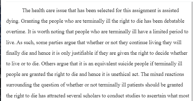 Ethical Issues in Administering Assisted Suicide