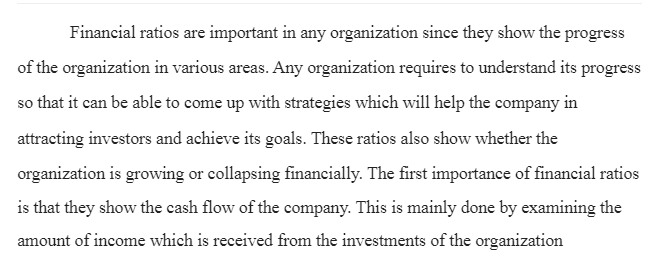 Financial Ratios and Their Importance