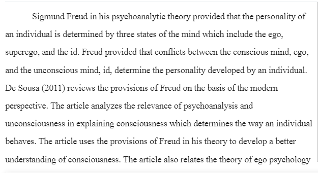 Freudian Psychoanalytical Theory