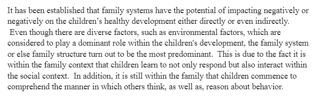 Healthy Family Systems