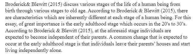 Human Development Stages