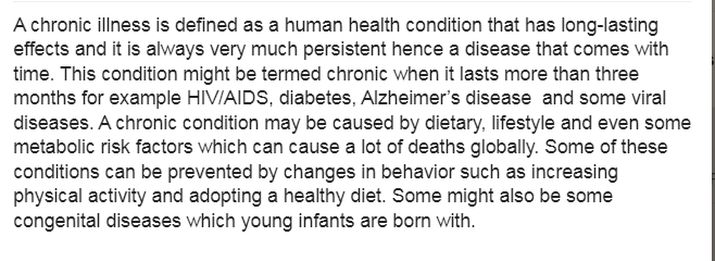 Impact of Chronic Illness