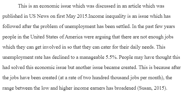 Income Inequality in USA