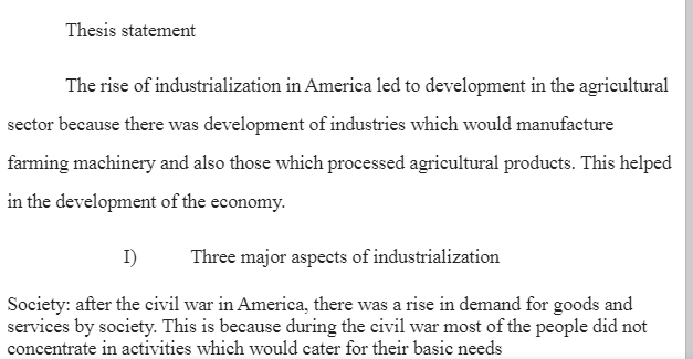 Industrialization after Civil War