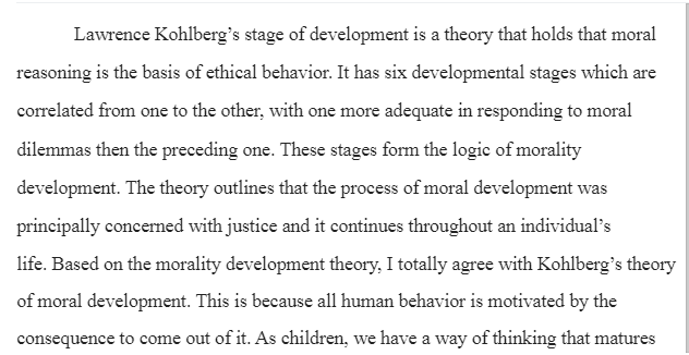 Kohlberg’s Stages of Moral Development