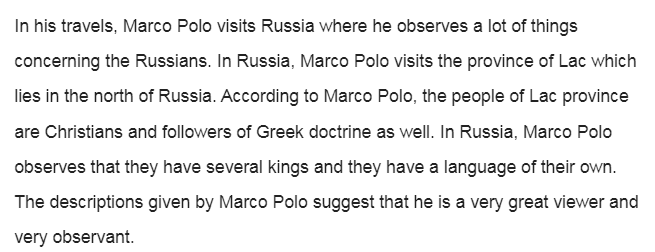 Marco Polo's Personality-In the Travels of Marco Polo