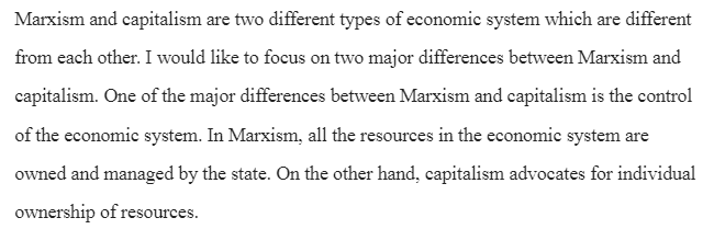 Marxism vs. Capitalism