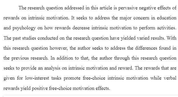 Pervasive Negative Effects on Intrinsic Motivation