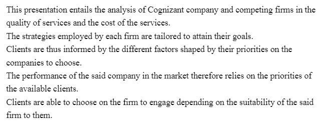 Product Positioning-Cognizant Company