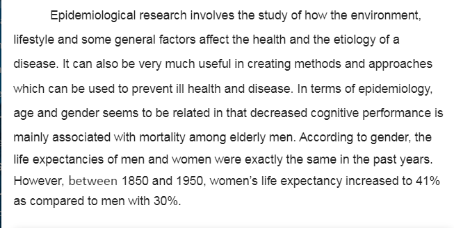 Answer Preview-Relationship of Age to Gender and Race and Socioeconomic Status