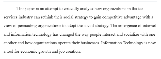 Social Strategy for Competitive Advantage