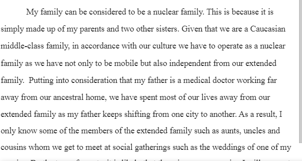 Sociological Description of Family