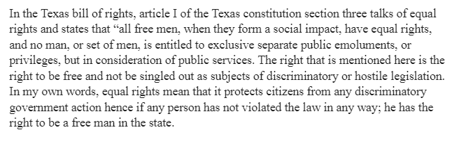 Texas Bill Of Rights