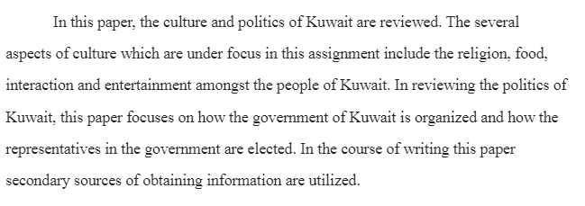 The Customs and Beliefs and Politics of the People of Kuwait