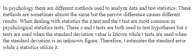 Types of Statistical Tests