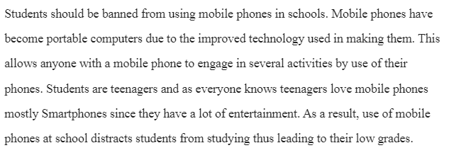 Use of Mobile Phones in Schools