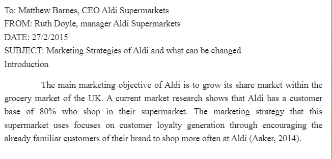 Aldi’s Marketing Strategy