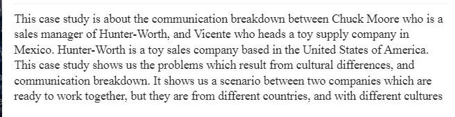 Analysis of Communication Breakdown and Cultural Disconnect