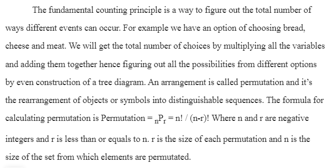 Applying Counting Principles