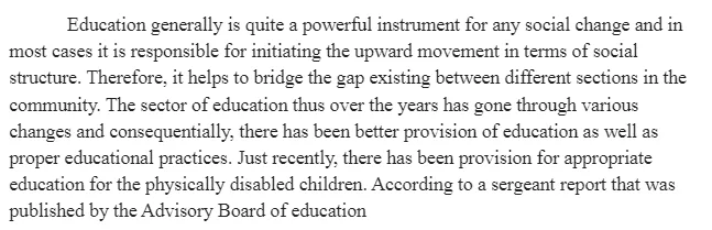 Aspects that Require Reform in the Education Sector