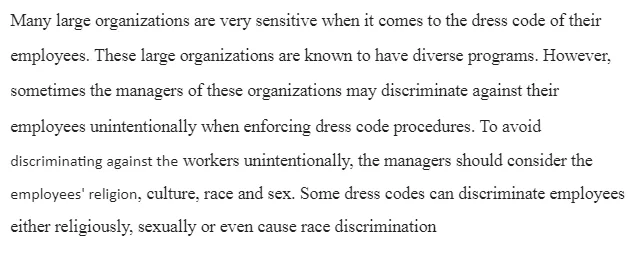 Avoiding Discriminatory Dress Code Policies