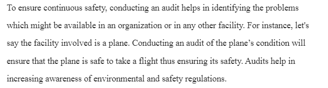 Benefits of Conducting Safety Audits