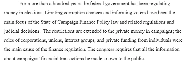 Campaign Finance Reform