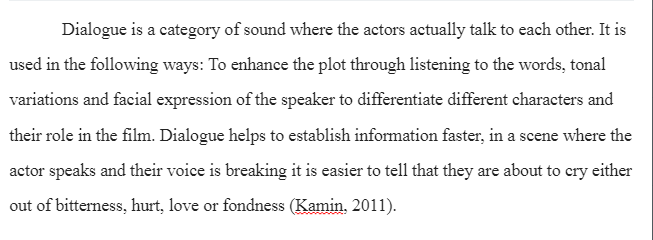 Categories and Functions of Sound in a Film