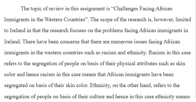 Challenges Facing African Immigrants in the Western Countries