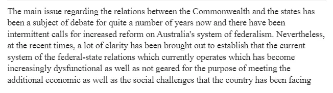 Constitutional Impediments in Australia