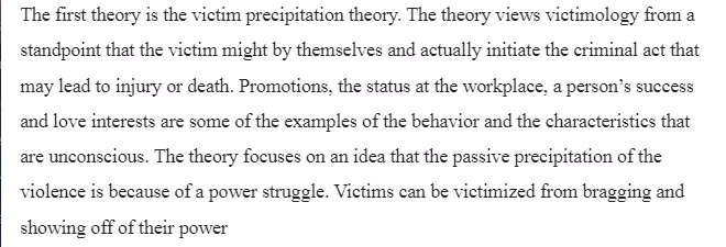 Crime Victimization Theories