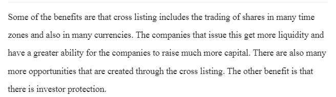 Cross-listing On Multiple Stock Exchanges