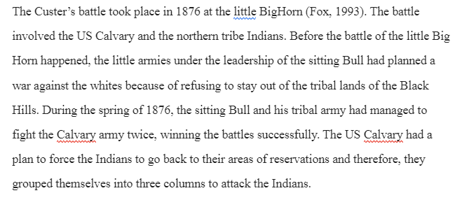 Custer’s Battle at the Little Big Horn