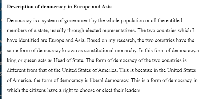 Democracies Around the World