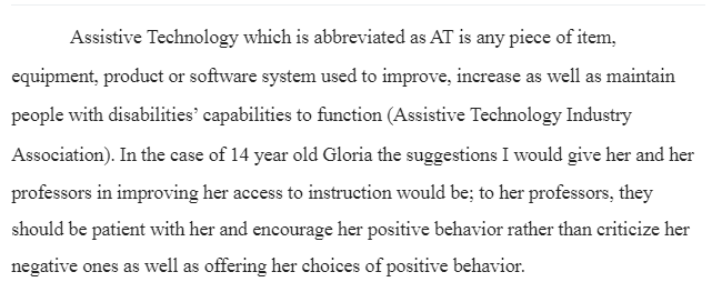 Disability and Society-Assistive Technology Response