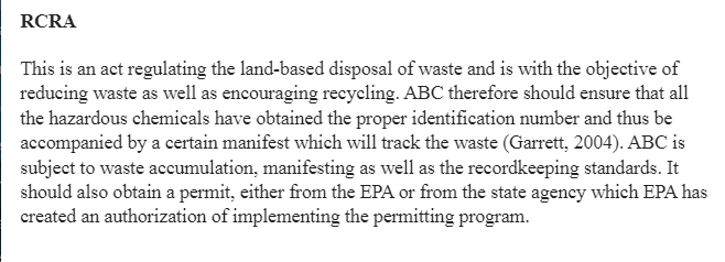 Environmental Compliance Policy