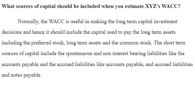    Estimating Weighted Average Cost of Capital