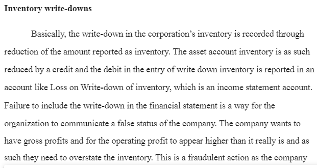 Financial Statement Evaluation