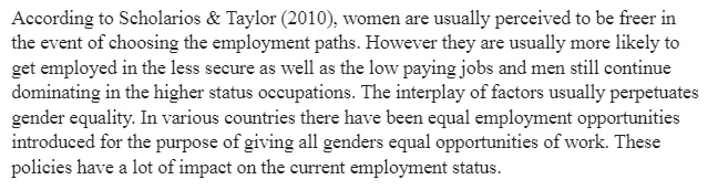 Future of Gender Equality in Employment 