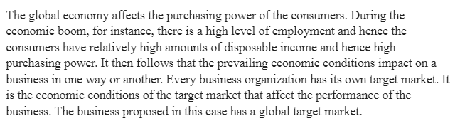 Global Economic Conditions