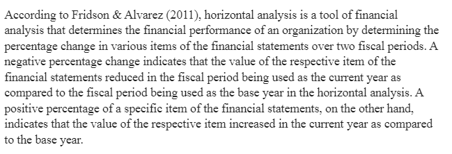 Horizontal and Vertical Financial Analysis