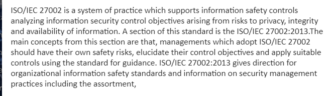 ISO/IEC 27002 standard